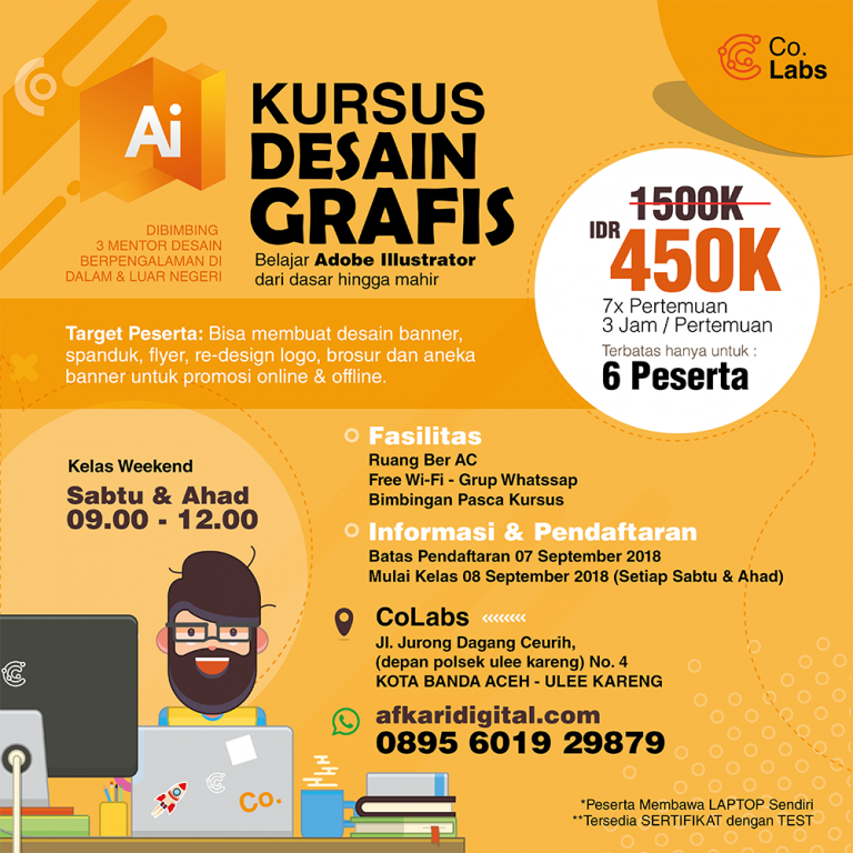 Kursus Desain Grafis Program Adobe Illustrator di Banda Aceh | Bekerja